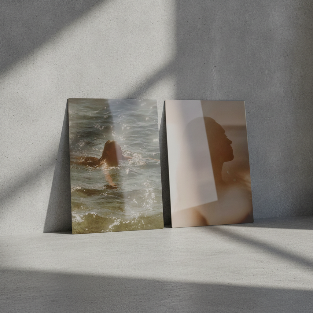 Create Your Custom gloss white Metal Print