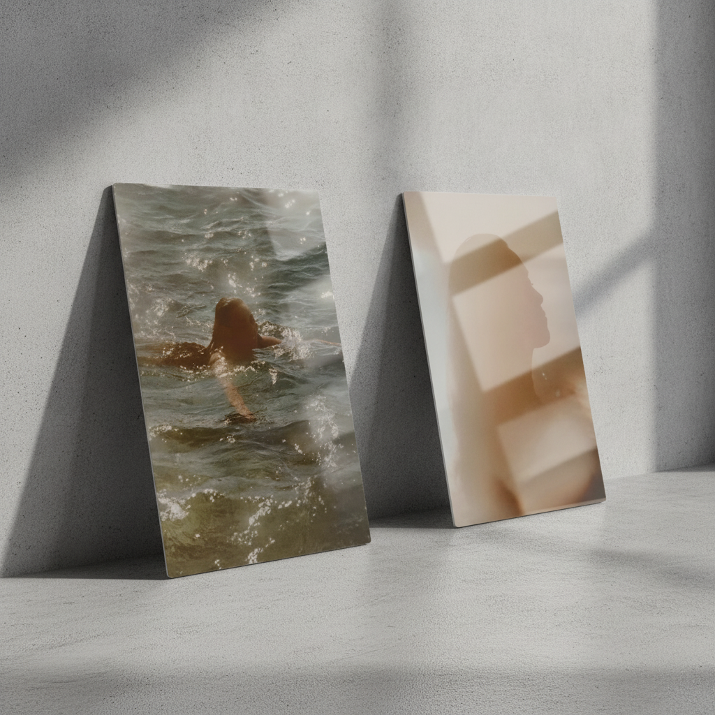 Create Your Custom gloss white Metal Print