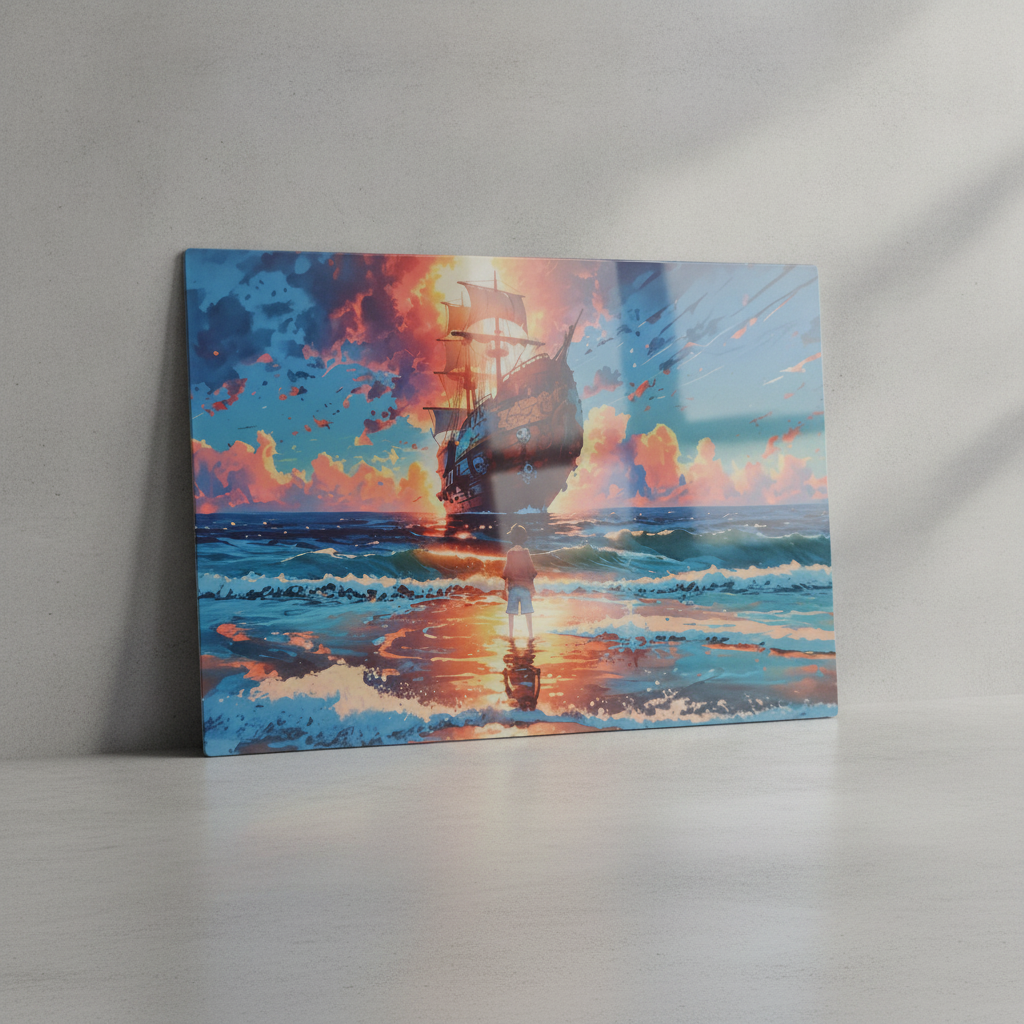 Create Your Custom gloss white Metal Print