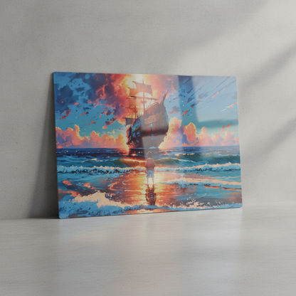 Create Your Custom gloss white Metal Print